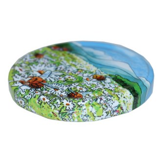 Jar lid TO 82 - Flowering mountain meadow